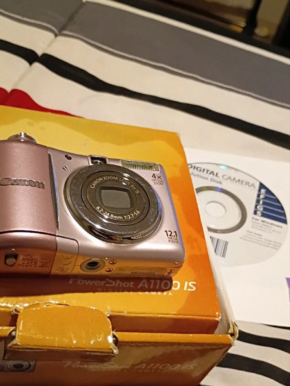 Canon Power Shot A1100 IS 12.1MP 4x Compact Digital Camera Pink JP  OBO